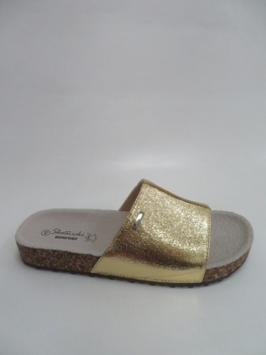 Klapki damskie na płaskim (36-41) 0509 GOLD