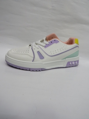 Buty sportowe damskie na płaskim (36-41) 28511 WHITE/PURPLE