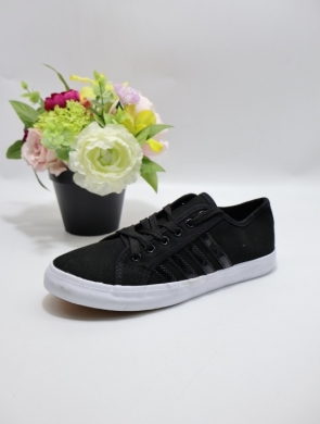 Trampki damskie na płaskim (36-41) XBD-13 BLACK