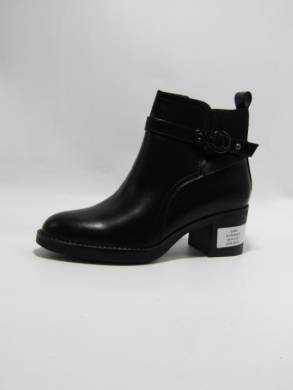Botki damskie ocieplane na obcasie (36-41) 0-178 BLACK