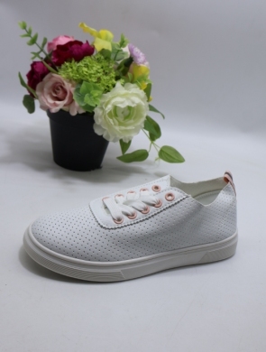 Buty sportowe damskie na płaskim (36-40) 88-125 WH/PINK