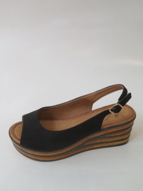Sandały Damskie na koturnie (36-41) FL1041 BLACK