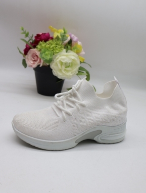 Buty sportowe damskie na płaskim (36-41) 88-31 WHITE