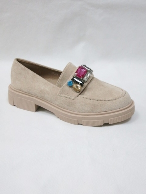 Mokasyny damskie na płaskim (36-41) JH270 BEIGE