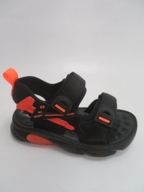 Sandały chłopięce (26-31) D932 BLACK/ORANGE