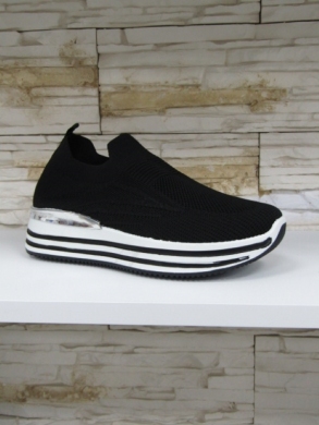 Buty sportowe damskie na płaskim (36-41) EV-23 BLACK
