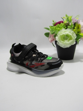 Buty sportowe chłopięce (33-38) LC996 BLACK/RED
