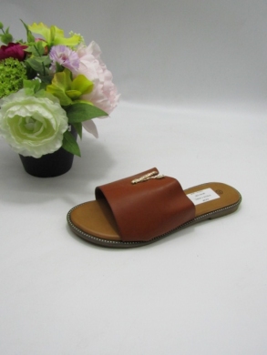 Klapki damskie na płaskim (36-41) WS2115 CAMEL
