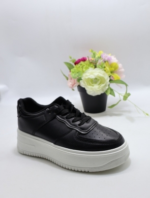 Buty sportowe damskie na płaskim (36-41) HF1007 WH/BL