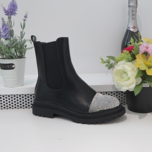 Botki damskie na płaskim (36-41) 5182-6A SILVER