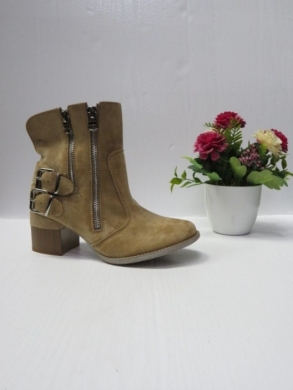 Botki damskie na obcasie (36-41) A6110-63 KHAKI