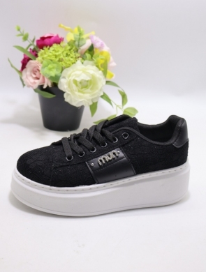 Buty sportowe damskie na płaskim (36-41) EL-043 BLACK