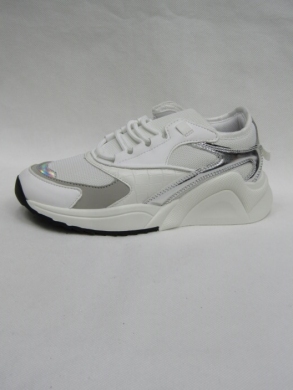 Buty sportowe damskie na płaskim (36-41) 6346 WHITE