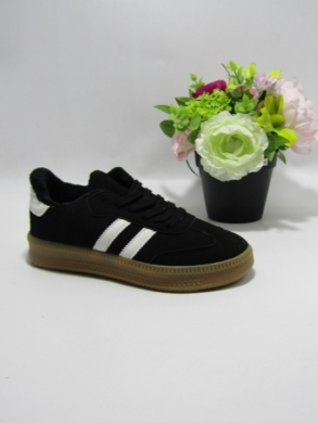 Buty sportowe damskie na płaskim (36-41) XBC24502 BLACK