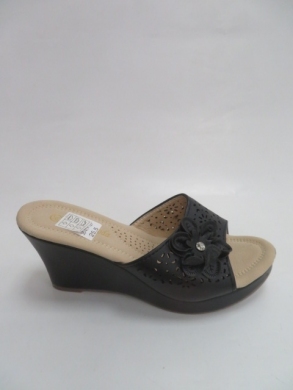 Klapki damskie na koturnie (36-41) B-13 BLACK