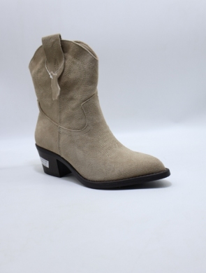 Botki damskie na obcasie (36-41) 6339A BEIGE