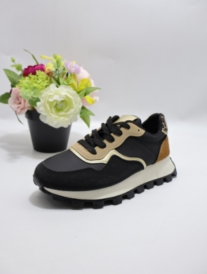 Buty sportowe damskie na płaskim (36-41) 88225 BLACK