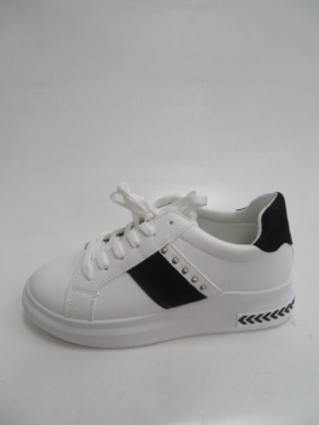 Trampki Damskie (36-41) LA129 WHITE/BLACK