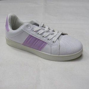 Buty sportowe damskie na płaskim (36-41) DS99-3LP WHITE/L.PURPLE