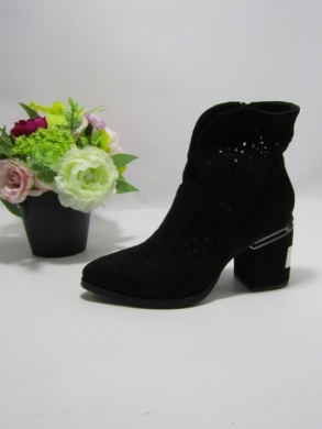 Botki damskie na obcasie (36-41) H151-1 BLACK