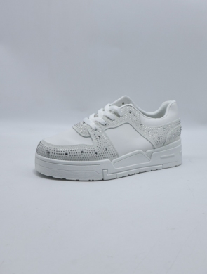 Buty sportowe damskie na płaskim (36-41) GG666 WHITE
