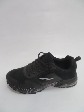 Buty sportowe damskie na płaskim (36-41) 2055-1 BLACK/WHITE