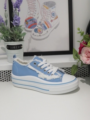 Trampki damskie na koturnie (36-41) 9262 BLUE
