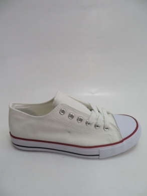 Trampki damskie na płaskim (36-41) 7-B16A WHITE