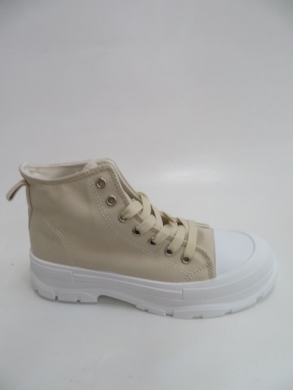Trampki damskie na koturnie (36-41) X-222 BEIGE