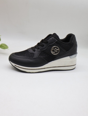 Buty sportowe damskie na koturnie (36-41) VG153 NERO