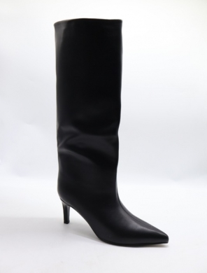 Kozaki damskie ocieplane na szpilce (36-41) K627 BLACK