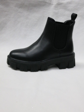 Botki damskie na płaskim (36-41) DE323P BLACK