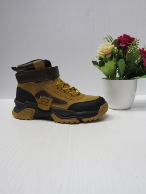 Botki chłopięce ocieplane (32-37) H319 BLACK/CAMEL