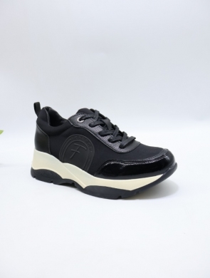 Buty sportowe damskie na płaskim (36-41) 5017 BLACK