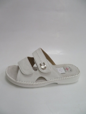 Klapki damskie na płaskim (36-41) 007 WHITE