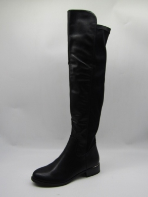 Kozaki damskie na płaskim (36-41) F181 BLACK
