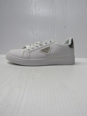 Trampki damskie na płaskim (36-41) EV313 WHITE/SILVER