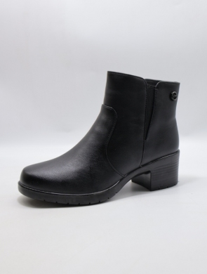 Botki damskie ocieplane na obcasie (36-42) D7119-21