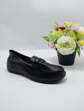Półbuty damskie na płaskim (39-43) DTA1-6 BLACK