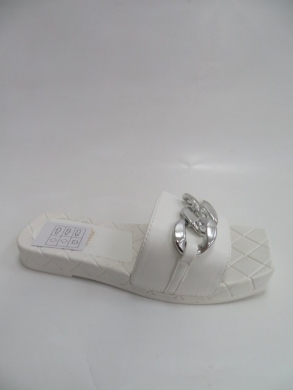 Klapki damskie na płaskim (36-41) NN-147 WHITE