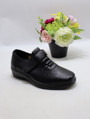 Półbuty damskie na płaskim (36-42) 1730 BLACK