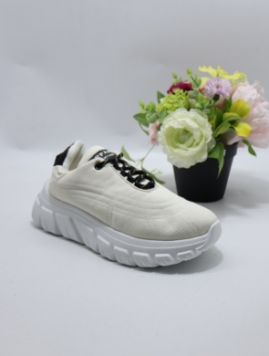 Buty sportowe damskie na płaskim (36-41) UB06 WHITE