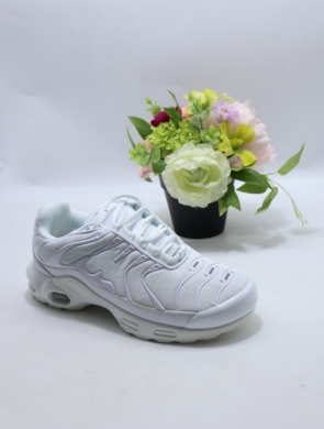 Buty sportowe damskie na płaskim (36-41) D2024-3 WHITE