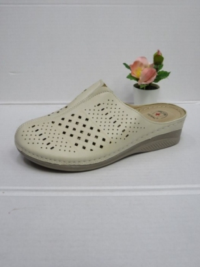Klapki damskie na koturnie (39-43) DJH1-3 BEIGE