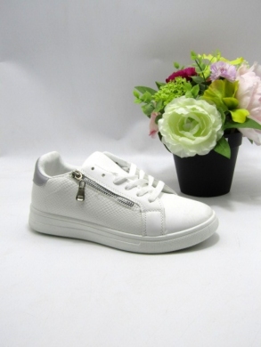 Buty sportowe damskie na płaskim (36-41) 5801-82 WH/GREY