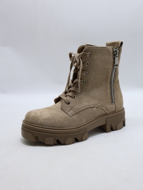 Botki damskie na płaskim (36-41) DE304S KHAKI
