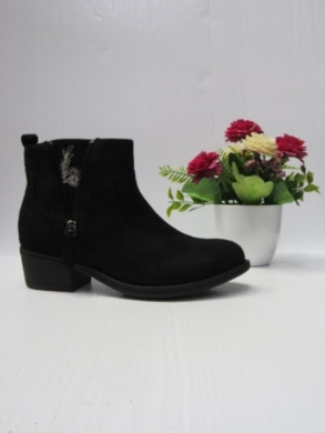 Botki damskie ocieplane na obcasie (36-41) 905-1 BLACK