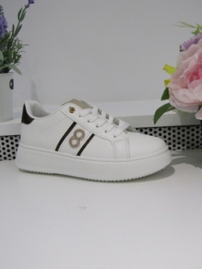 Buty sportowe damskie na płaskim (36-41) 8D871 BLACK