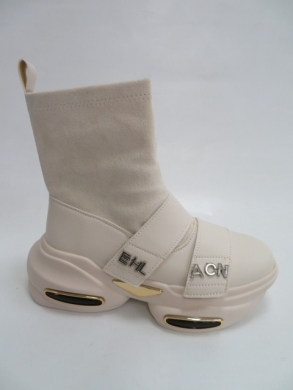 Sneakersy damskie wysokie (36-41) JJ07 BEIGE