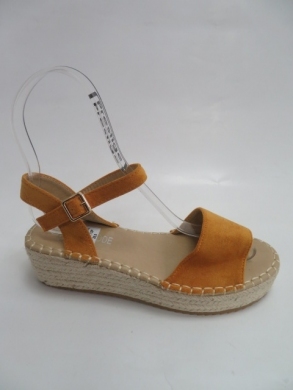 Sandały damskie na koturnie (36-41) QR002 YELLOW